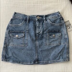 Classic Blue Denim Mini Skirt